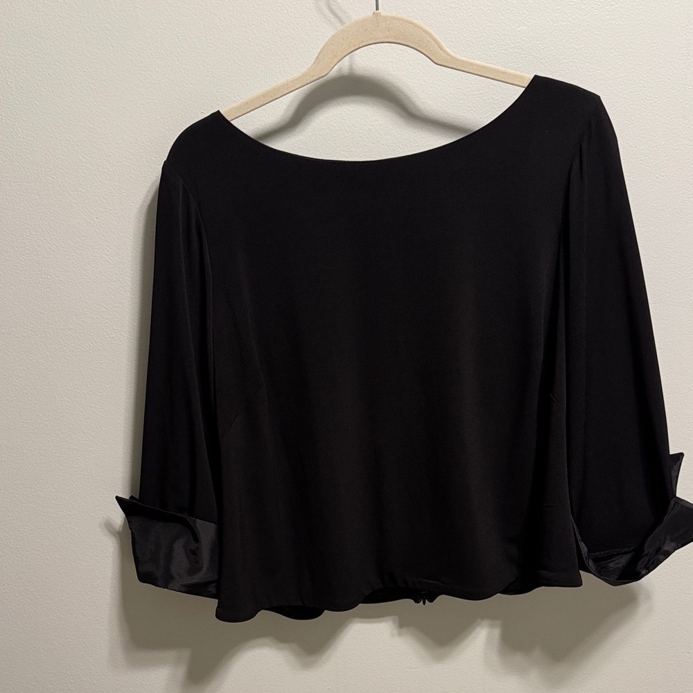 Jessica Howard Elegant Black Women's Top